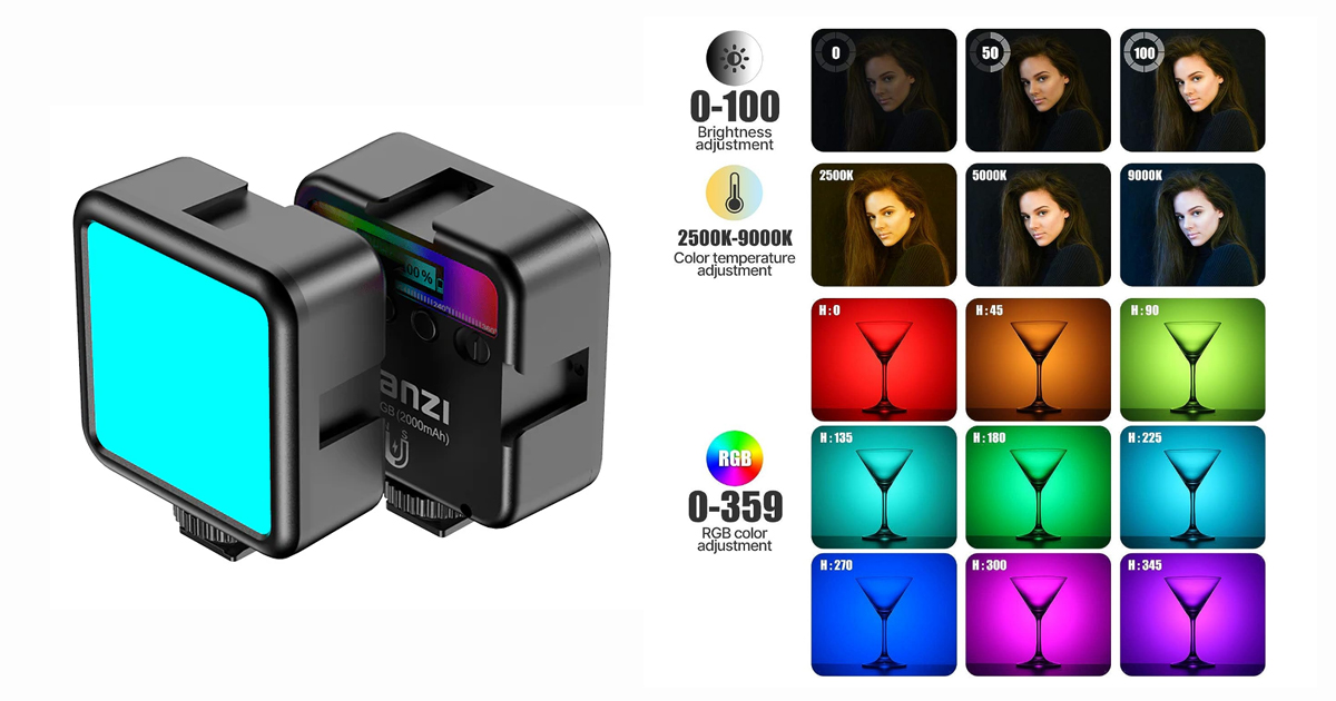 Ulanzi RGB mini portable LED Photography Light